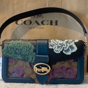 Coach kaffe fassett bag Georgie and mini keychain